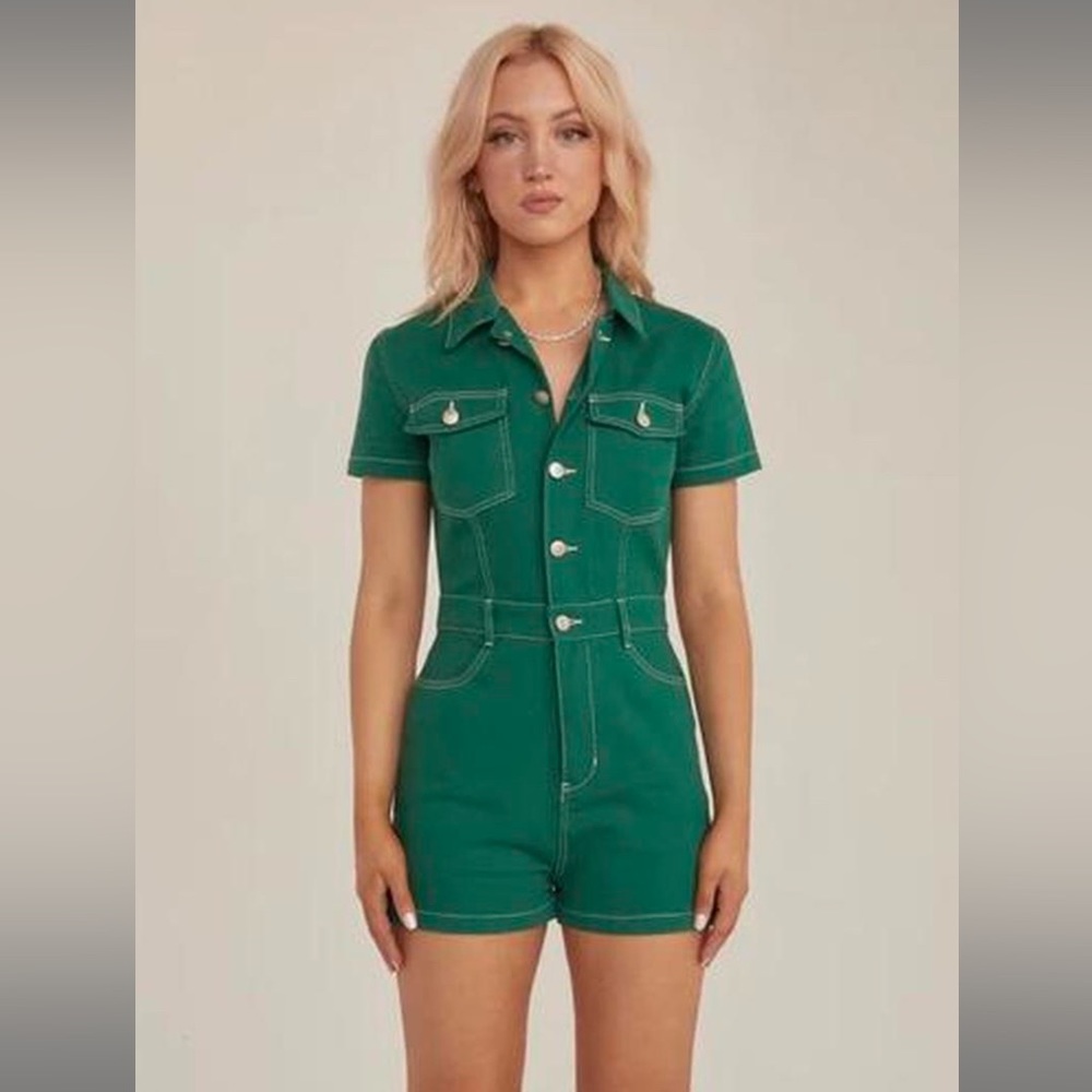 Peppermayo Green Jumpsuit